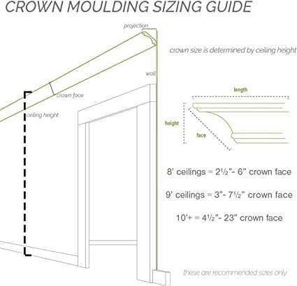 crown molding size